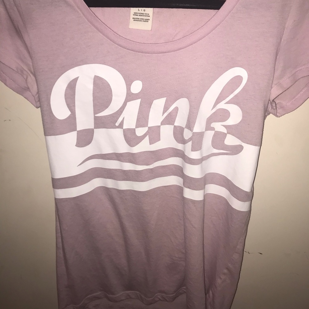 Purple Victoria Secret Pink T shirt